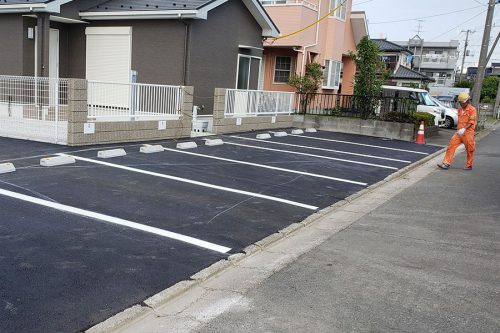 画像：駐車場外構工事